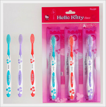 Hello Kitty Flora Toothbrush  Made in Korea